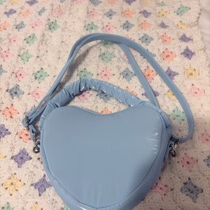 Sky Blue Heart-Shaped Women's Bag